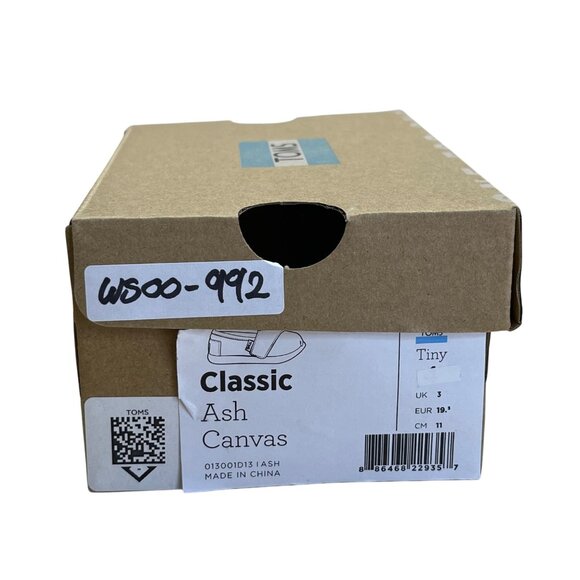 Toms Toddler Brown Lining With TPR Sole Baby Shoes Size T2 - Picture 11 of 11